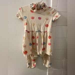 Ready Ser Romper Twirl 6-12M With Matching Headband